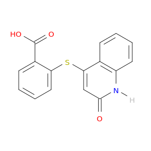 Benzoic acid, 2-[(1,2-dihydro-2-oxo-4-quinolinyl)thio]-