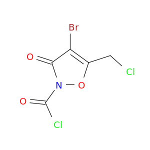 2(3H)-Isoxazolecarbonyl chloride, 4-bromo-5-(chloromethyl)-3-oxo-