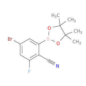 4-BROMO-2-FLUORO-6-(4,4,5,5-TETRAMETHYL-1,3,2-DIOXABOROLAN-2-YL) BENZONITRILE