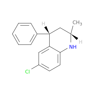 Quinoline, 6-chloro-1,2,3,4-tetrahydro-2-methyl-4-phenyl-, cis-
