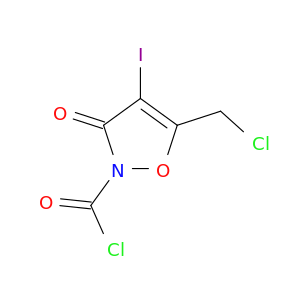 2(3H)-Isoxazolecarbonyl chloride, 5-(chloromethyl)-4-iodo-3-oxo-