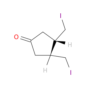 Cyclopentanone, 3,4-bis(iodomethyl)-, cis-