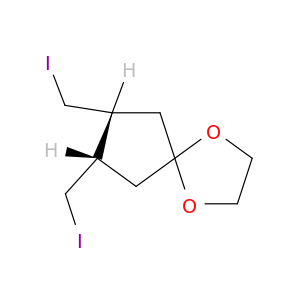 1,4-Dioxaspiro[4.4]nonane, 7,8-bis(iodomethyl)-, cis-