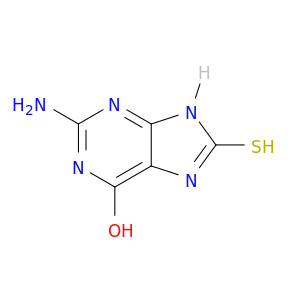 2-氨基-6-羟基-8-巯基嘌呤