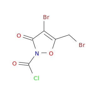 2(3H)-Isoxazolecarbonyl chloride, 4-bromo-5-(bromomethyl)-3-oxo-