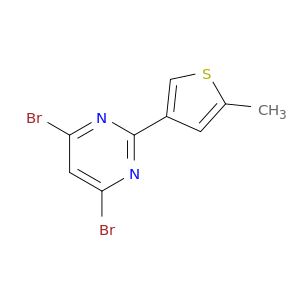Pyrimidine, 4,6-dibromo-2-(5-methyl-3-thienyl)-