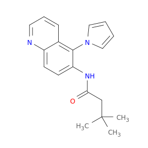 Butanamide, 3,3-dimethyl-N-[5-(1H-pyrrol-1-yl)-6-quinolinyl]-