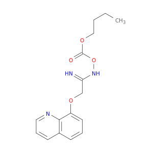 Ethanimidamide, N-[(butoxycarbonyl)oxy]-2-(8-quinolinyloxy)-