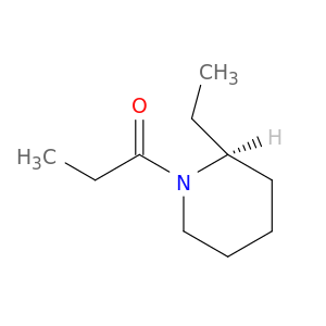 Piperidine, 2-ethyl-1-(1-oxopropyl)-, (S)-