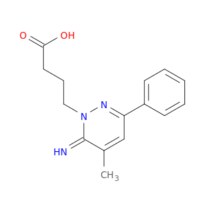 1(6H)-Pyridazinebutanoic acid, 6-imino-5-methyl-3-phenyl-