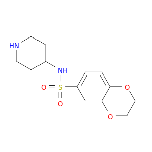 1,4-Benzodioxin-6-sulfonamide, 2,3-dihydro-N-4-piperidinyl-