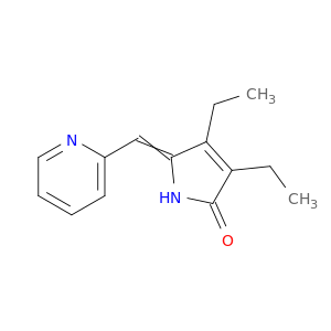 2H-Pyrrol-2-one, 3,4-diethyl-1,5-dihydro-5-(2-pyridinylmethylene)-
