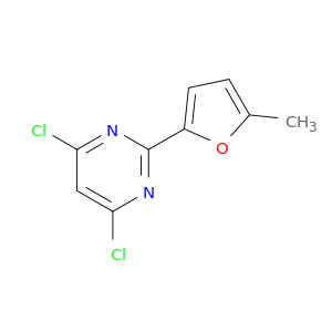 Pyrimidine, 4,6-dichloro-2-(5-methyl-2-furanyl)-