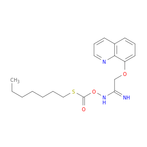 Ethanimidamide, N-[[(heptylthio)carbonyl]oxy]-2-(8-quinolinyloxy)-