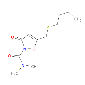 2(3H)-Isoxazolecarboxamide, 5-[(butylthio)methyl]-N,N-dimethyl-3-oxo-