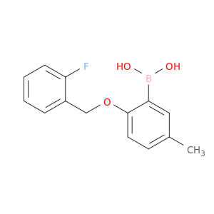 硼酸,B-[2-[(2-氟苯基)甲氧基]-5-甲基苯基]-