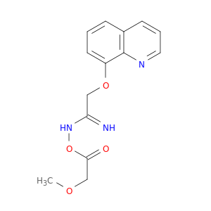 Ethanimidamide, N-[(methoxyacetyl)oxy]-2-(8-quinolinyloxy)-