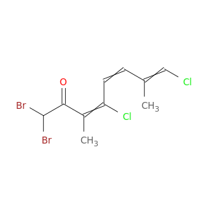 3,5,7-Octatrien-2-one, 1,1-dibromo-4,8-dichloro-3,7-dimethyl-