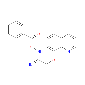 Ethanimidamide, N-(benzoyloxy)-2-(8-quinolinyloxy)-