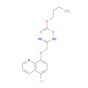 Ethanimidamide, N-[(butoxycarbonyl)oxy]-2-[(5-chloro-8-quinolinyl)oxy]-