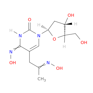Uridine, 2'-deoxy-5-[2-(hydroxyimino)propyl]-, 4-oxime