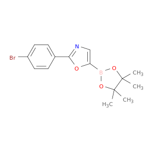 2-(4-溴苯基)-5-(4,4,5,5-四甲基-1,3,2-二氧基罗洛兰-2-基)恶唑