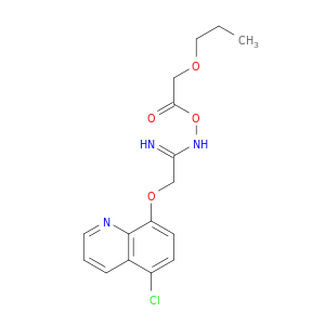 Ethanimidamide, 2-[(5-chloro-8-quinolinyl)oxy]-N-[(propoxyacetyl)oxy]-