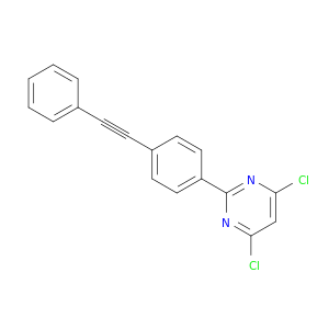 Pyrimidine, 4,6-dichloro-2-[4-(phenylethynyl)phenyl]-