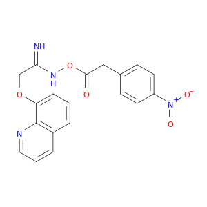 Ethanimidamide, N-[[(4-nitrophenyl)acetyl]oxy]-2-(8-quinolinyloxy)-