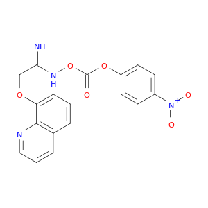 Ethanimidamide, N-[[(4-nitrophenoxy)carbonyl]oxy]-2-(8-quinolinyloxy)-