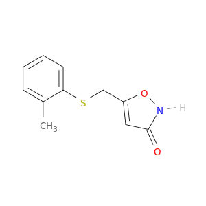 3(2H)-Isoxazolone, 5-[[(2-methylphenyl)thio]methyl]-
