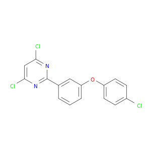Pyrimidine, 4,6-dichloro-2-[3-(4-chlorophenoxy)phenyl]-