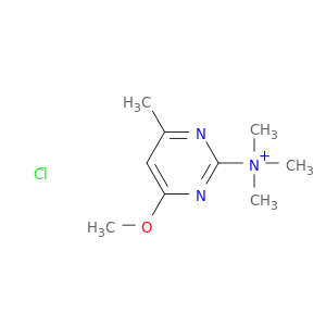 2-Pyrimidinaminium, 4-methoxy-N,N,N,6-tetramethyl-, chloride