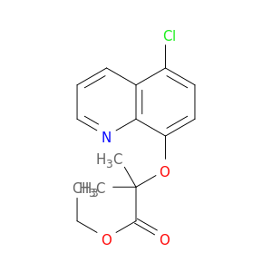 Propanoic acid, 2-[(5-chloro-8-quinolinyl)oxy]-2-methyl-, ethyl ester