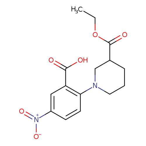 2-(3-(Ethoxycarbonyl)piperidin-1-yl)-5-nitrobenzoic acid