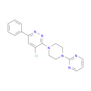 Pyridazine, 4-chloro-6-phenyl-3-[4-(2-pyrimidinyl)-1-piperazinyl]-