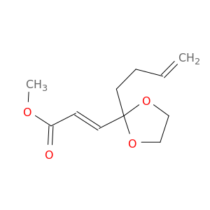 2-Propenoic acid, 3-[2-(3-butenyl)-1,3-dioxolan-2-yl]-, methyl ester, (E)-