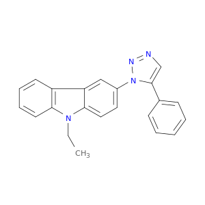 9-乙基-3-(5-苯基-1H-1,2,3-三唑-1-基)-9H-咔唑