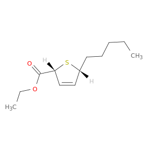 2-Thiophenecarboxylic acid, 2,5-dihydro-5-pentyl-, ethyl ester, cis-