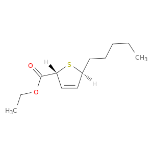 2-Thiophenecarboxylic acid, 2,5-dihydro-5-pentyl-, ethyl ester, trans-