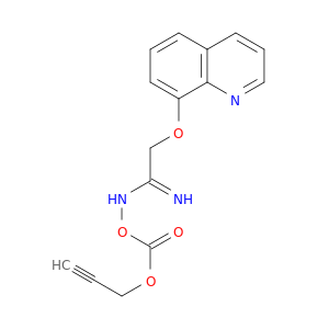 Ethanimidamide, N-[[(2-propynyloxy)carbonyl]oxy]-2-(8-quinolinyloxy)-