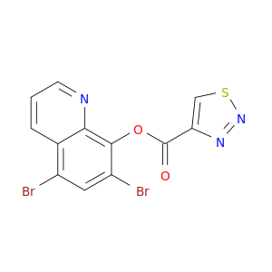1,2,3-Thiadiazole-4-carboxylic acid, 5,7-dibromo-8-quinolinyl ester