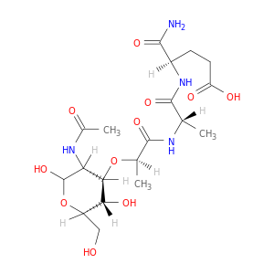 N-(乙酰杂酰钼酰基)-L-alanyl-D-异戊二胺