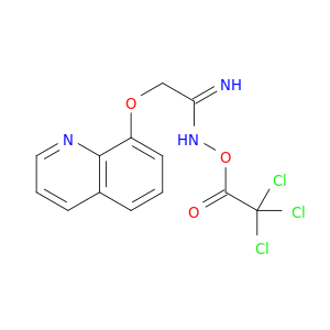 Ethanimidamide, 2-(8-quinolinyloxy)-N-[(trichloroacetyl)oxy]-