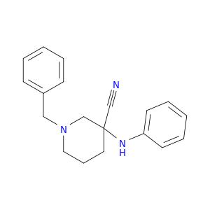 3-Piperidinecarbonitrile, 3-(phenylamino)-1-(phenylmethyl)-