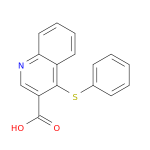 3-Quinolinecarboxylic acid, 4-(phenylthio)-
