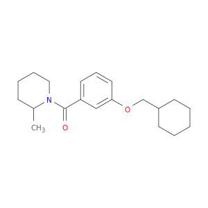 Piperidine, 1-[3-(cyclohexylmethoxy)benzoyl]-2-methyl-