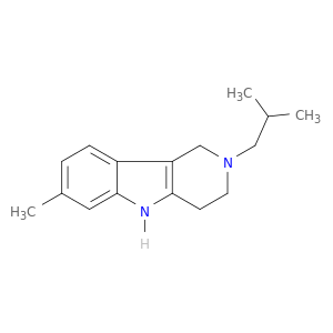 1H-Pyrido[4,3-b]indole, 2,3,4,5-tetrahydro-7-methyl-2-(2-methylpropyl)-