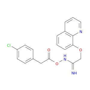 Ethanimidamide, N-[[(4-chlorophenyl)acetyl]oxy]-2-(8-quinolinyloxy)-