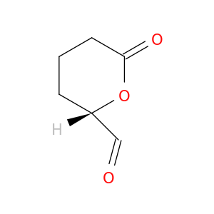 2H-Pyran-2-carboxaldehyde, tetrahydro-6-oxo-, (S)-